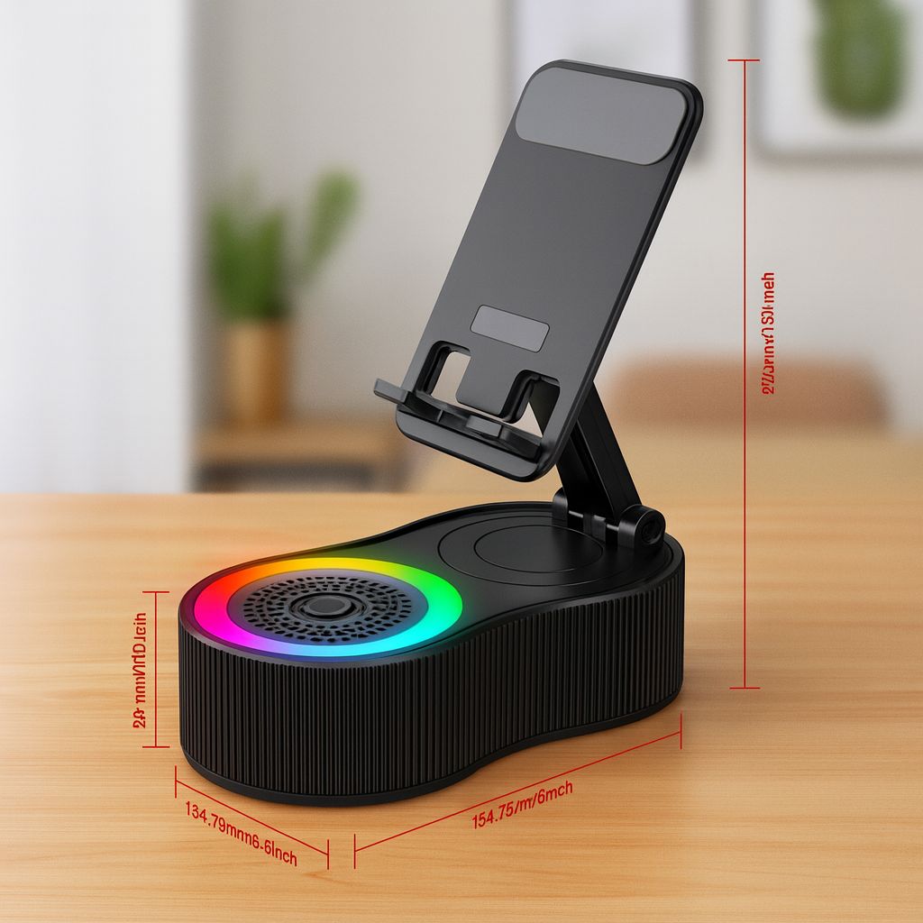 SoundVibe-Handyhalter mit Ständer und Bluetooth